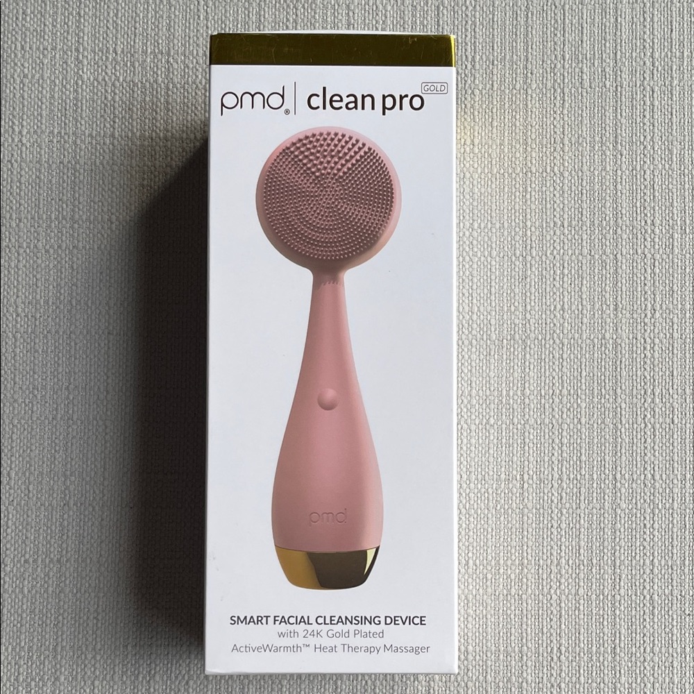 PMD Clean Pro smart facial cleansing device with 24k gold plated